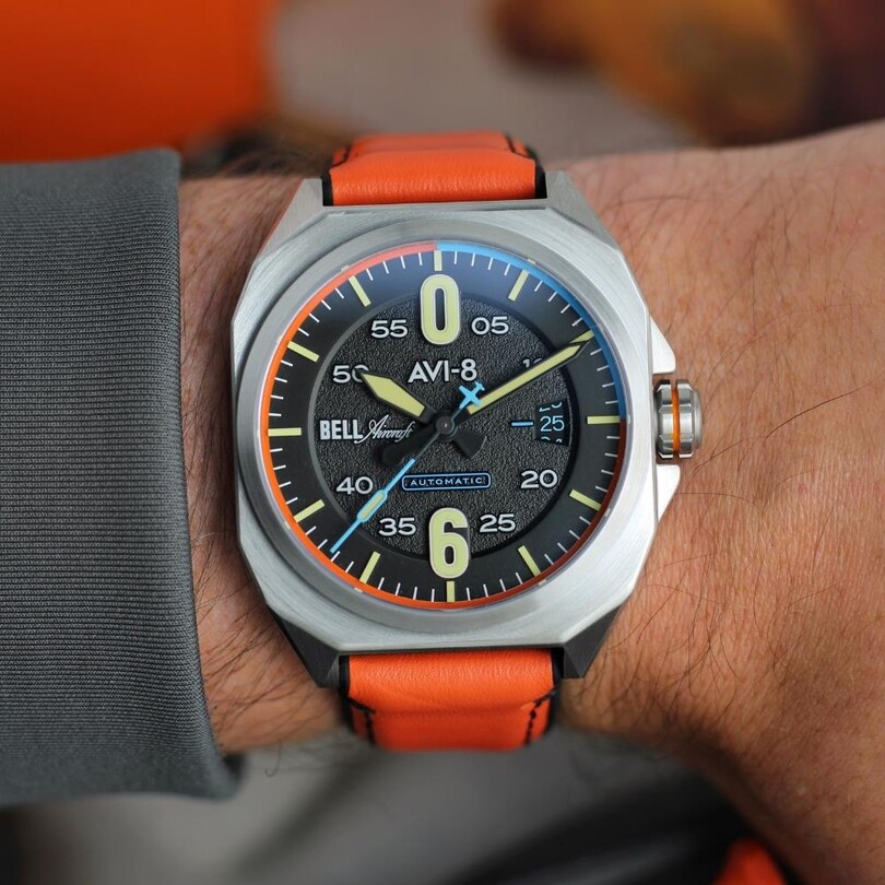 BELL X-1 MACHBUSTER AV-4115-01 Otomatik (Seiko NH35 Mekanizmalı) Erkek Kol Saati - Thumbnail