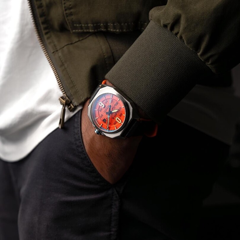 BELL X-1 MACHBUSTER AV-4115-02 Otomatik (Seiko NH35 Mekanizmalı) Erkek Kol Saati - Thumbnail