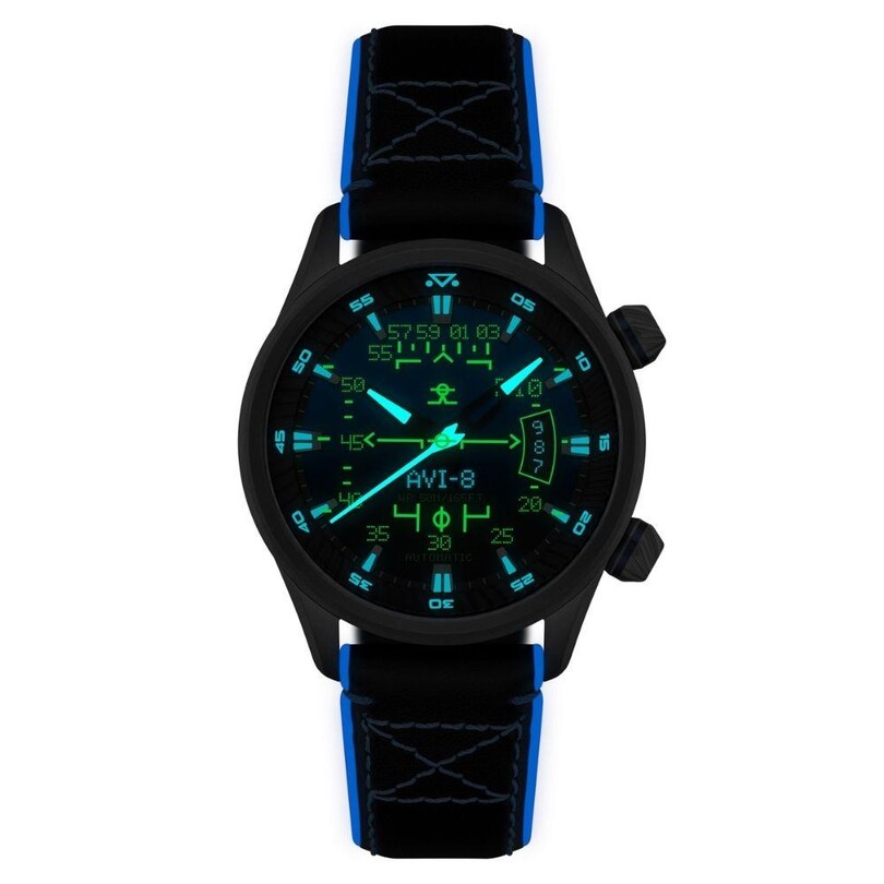 HAWKER HARRIER HUD AV-4117-01 Otomatik (Seiko NH35 Mekanizmalı) Erkek Kol Saati - Thumbnail