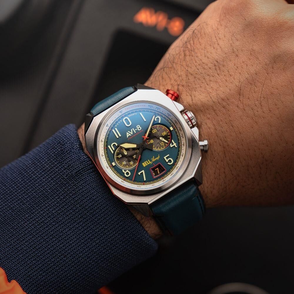 BELL X-1 MACHBUSTER AV-4118-01 (Seiko VK64 Mekanizmalı) Erkek Kol Saati