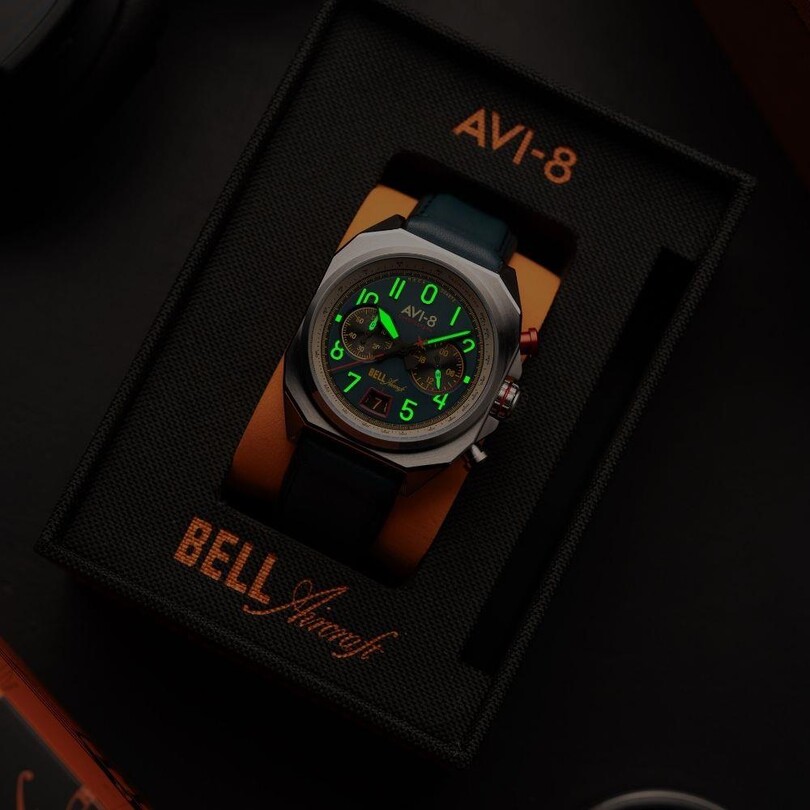 BELL X-1 MACHBUSTER AV-4118-01 (Seiko VK64 Mekanizmalı) Erkek Kol Saati - Thumbnail