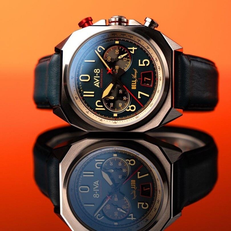 BELL X-1 MACHBUSTER AV-4118-01 (Seiko VK64 Mekanizmalı) Erkek Kol Saati - Thumbnail