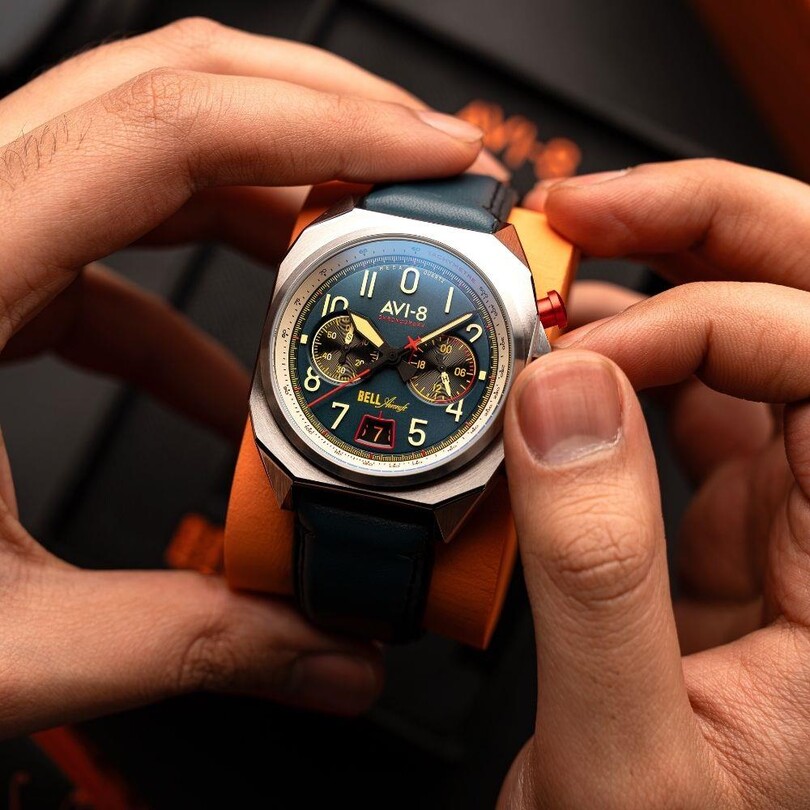 BELL X-1 MACHBUSTER AV-4118-01 (Seiko VK64 Mekanizmalı) Erkek Kol Saati - Thumbnail