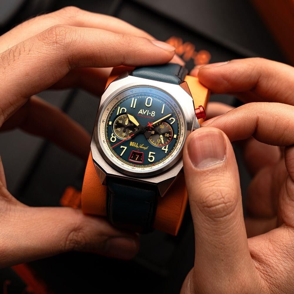 BELL X-1 MACHBUSTER AV-4118-01 (Seiko VK64 Mekanizmalı) Erkek Kol Saati