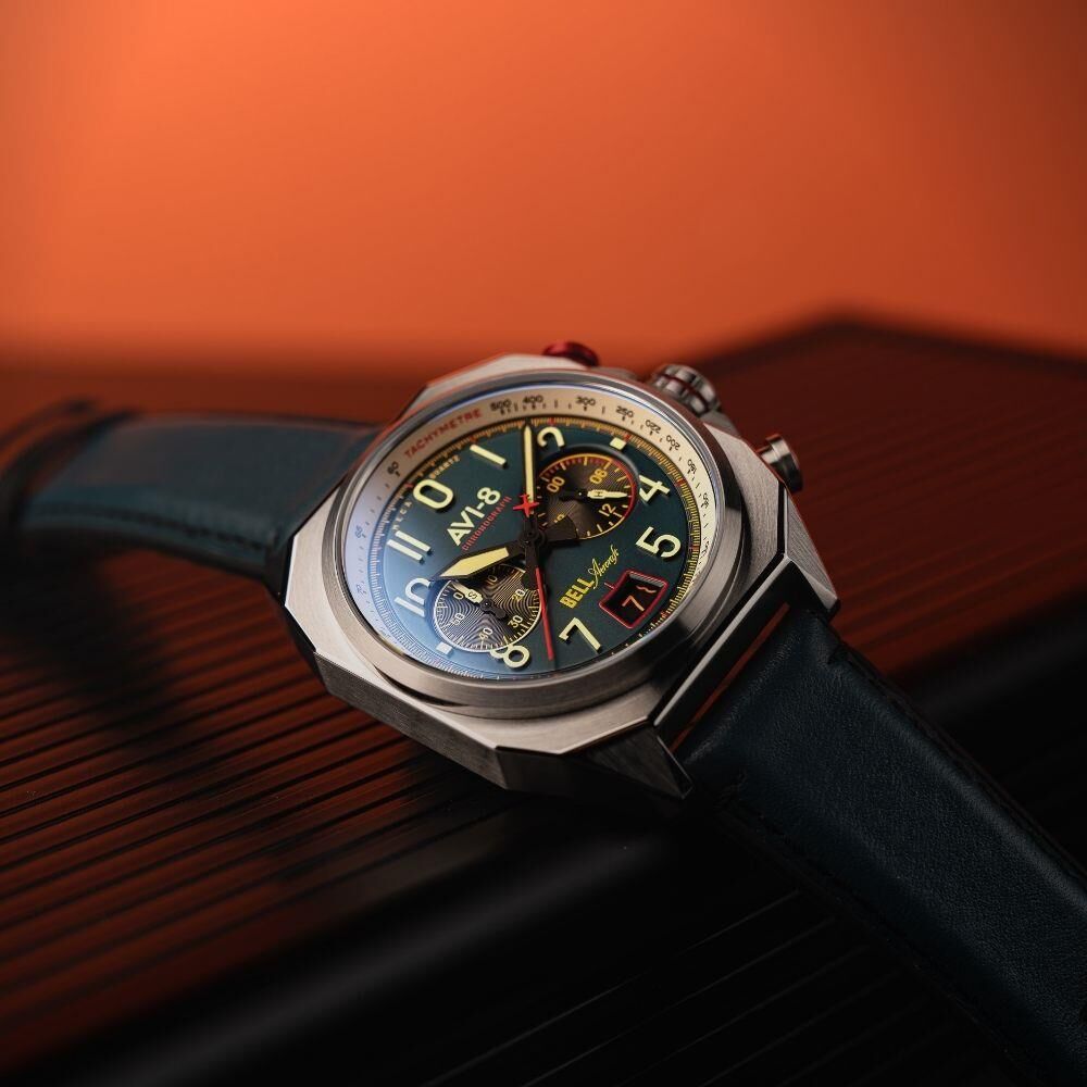 BELL X-1 MACHBUSTER AV-4118-01 (Seiko VK64 Mekanizmalı) Erkek Kol Saati