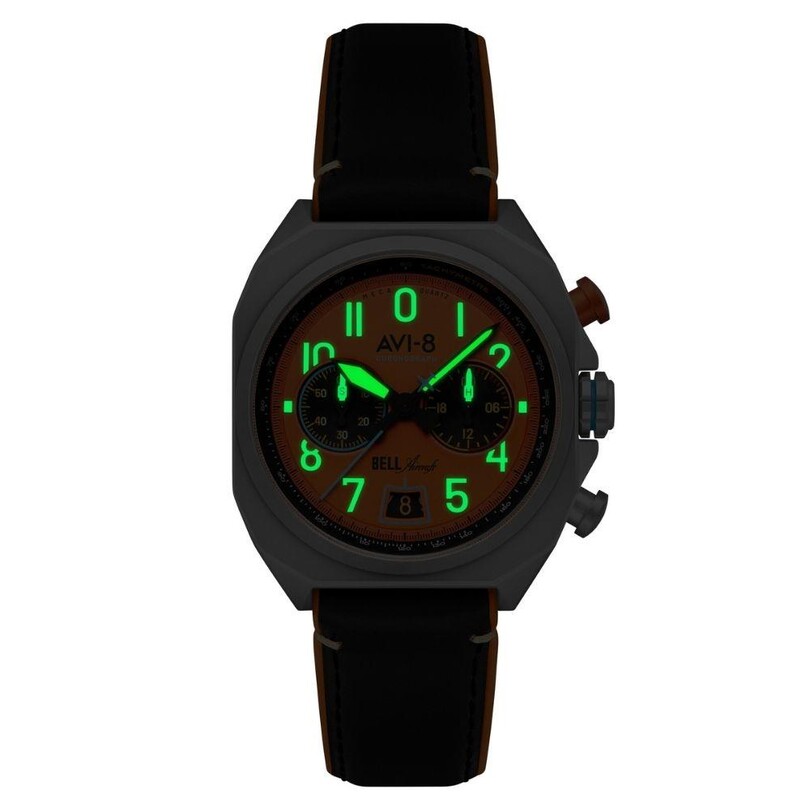 BELL X-1 MACHBUSTER AV-4118-02 (Seiko VK64 Mekanizmalı) Erkek Kol Saati - Thumbnail