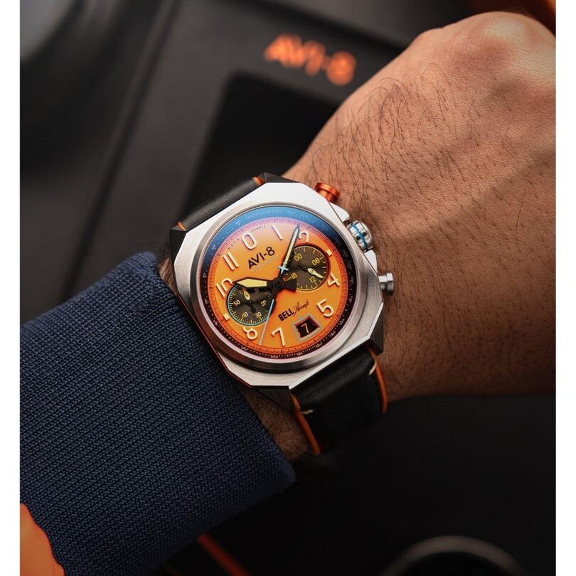 BELL X-1 MACHBUSTER AV-4118-02 (Seiko VK64 Mekanizmalı) Erkek Kol Saati - Thumbnail