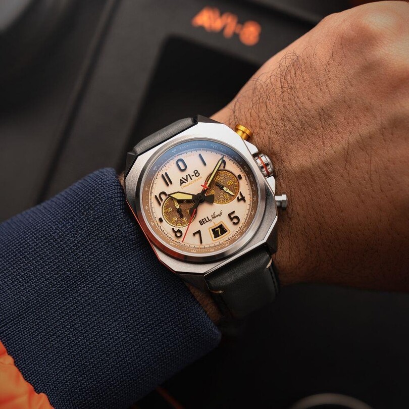 BELL X-1 MACHBUSTER AV-4118-03 (Seiko VK64 Mekanizmalı) Erkek Kol Saati - Thumbnail