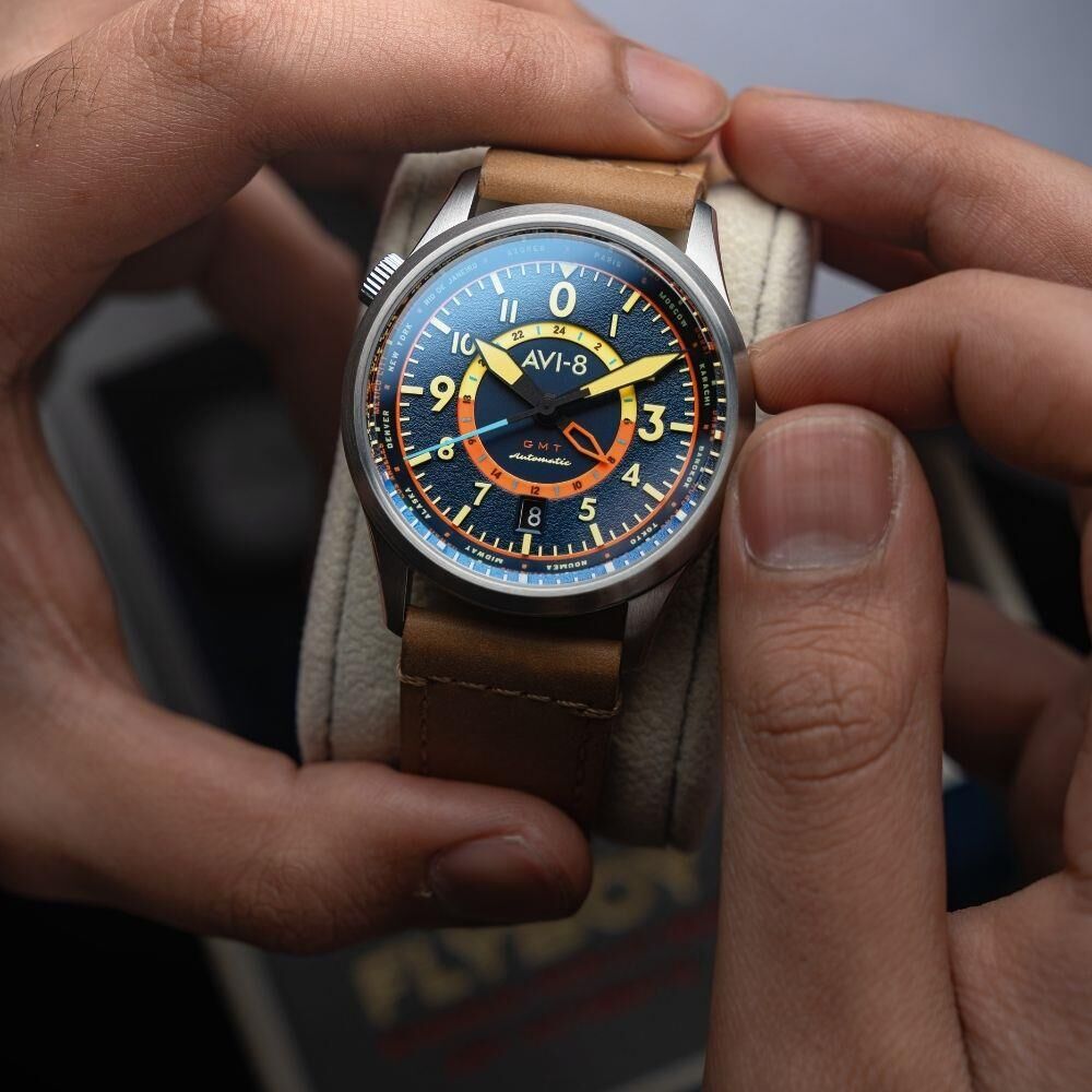 FLYBOY GMT AV-4120-01 Otomatik (Seiko NH34 Mekanizmalı) Erkek Kol Saati