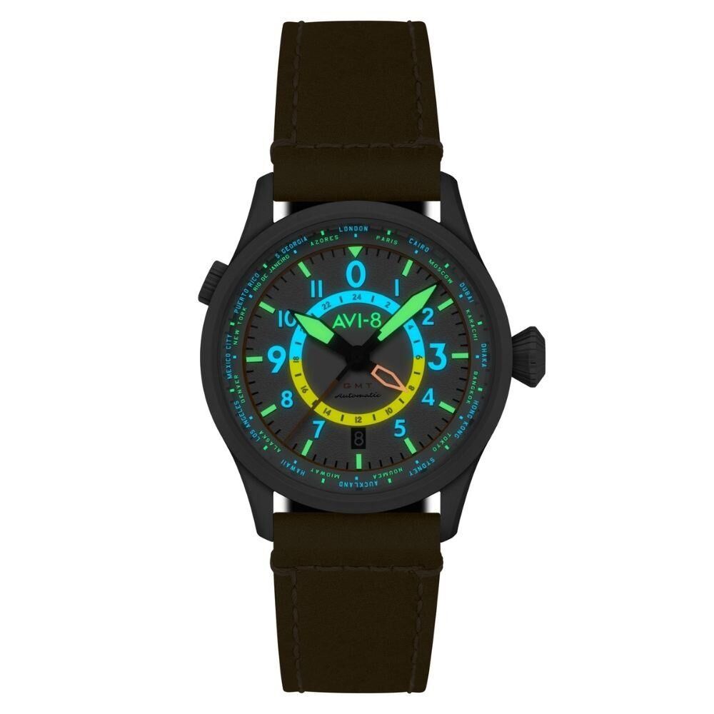 FLYBOY GMT AV-4120-02 Otomatik (Seiko NH34 Mekanizmalı) Erkek Kol Saati