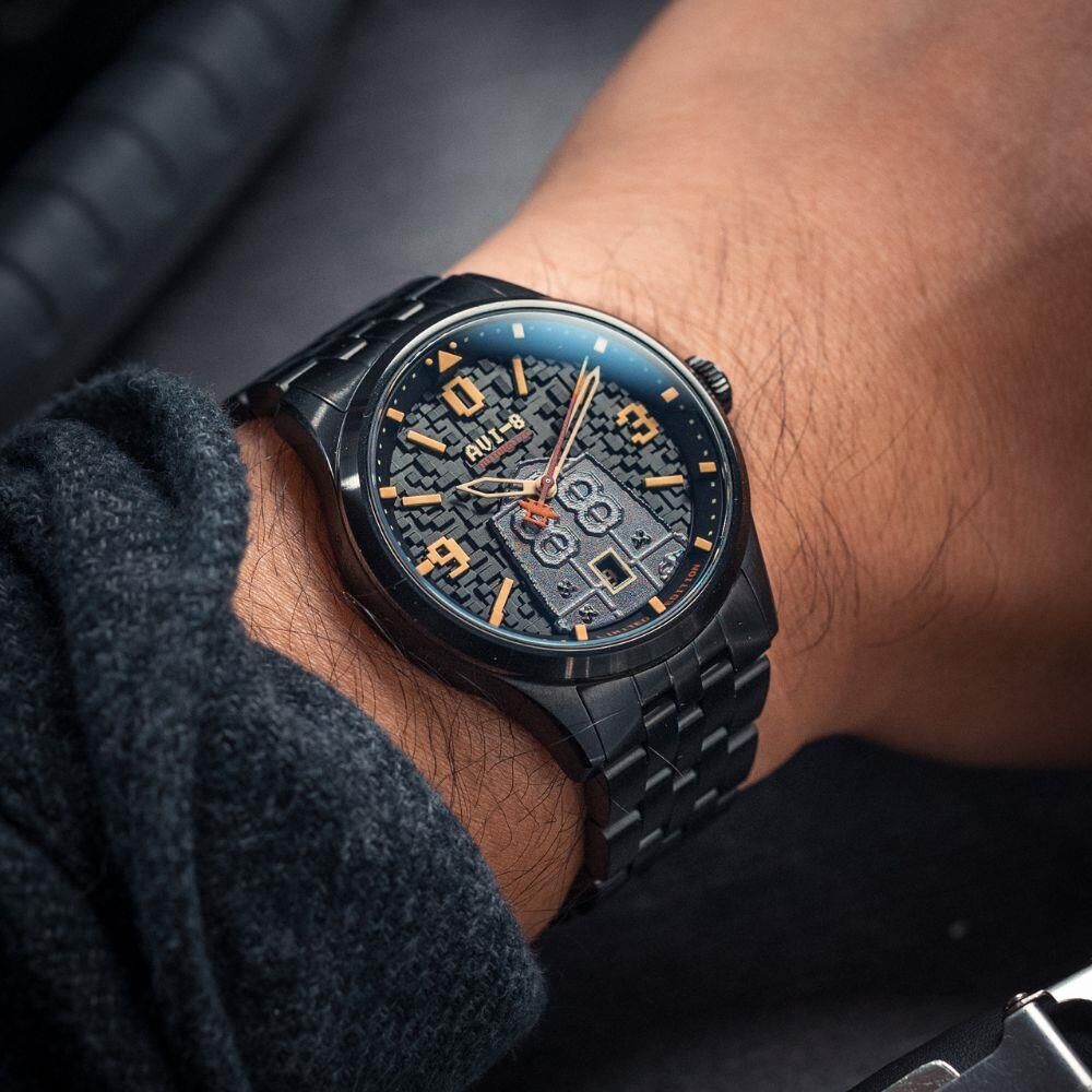 FLYBOY CAPCOM 1942 OTOMATIK PIXEL AV-4121-33 (Seiko NH35 Mekanizmalı) Erkek Kol Saati