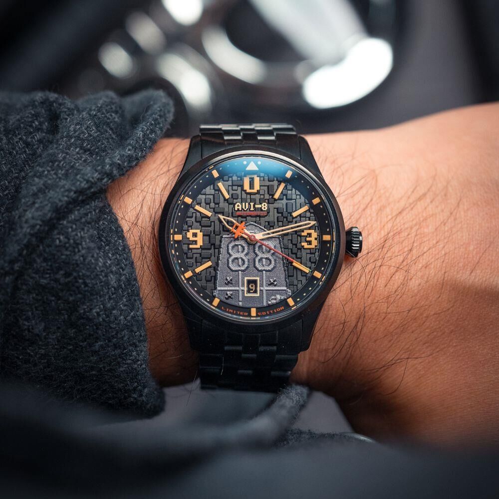 FLYBOY CAPCOM 1942 OTOMATIK PIXEL AV-4121-33 (Seiko NH35 Mekanizmalı) Erkek Kol Saati