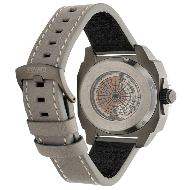 HAWKER HUNTER GMT AV-4122-04 (Seiko NH34 Mekanizmalı) Erkek Kol Saati - Thumbnail