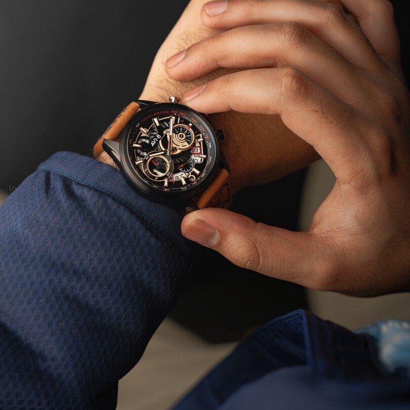 HAWKER HARRIER AV-4125-02 (Citizen Miyota 6S29 Mekanizmalı) Erkek Kol Saati - Thumbnail