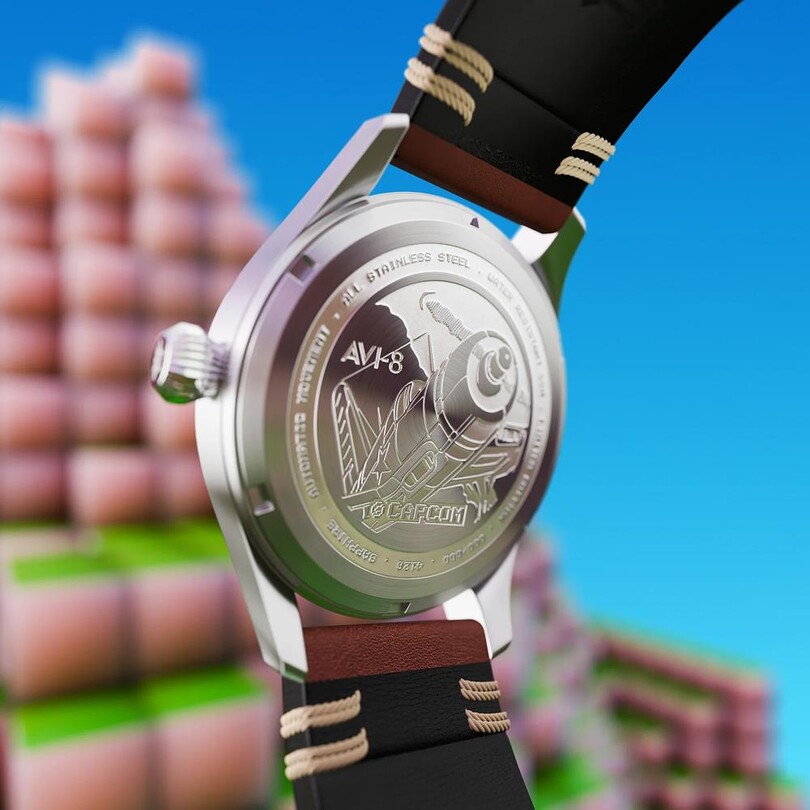 CLOWES CAPCOM 1942 AUTOMATIC PIXEL LIMITED EDITION AV-4126-01 (Seiko NH35 Mekanizmalı) Erkek Kol Saati - Thumbnail