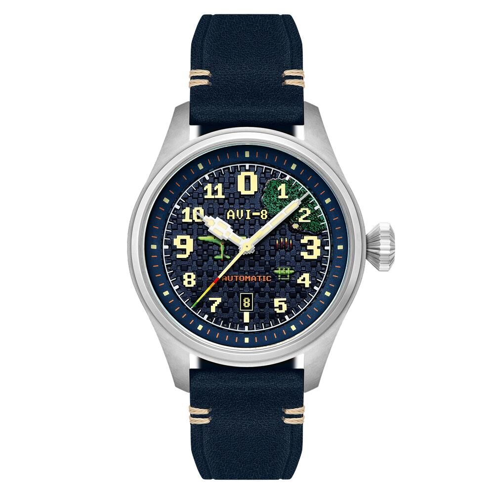 CLOWES CAPCOM 1942 AUTOMATIC PIXEL LIMITED EDITION AV-4126-02 (Seiko NH35 Mekanizmalı) Erkek Kol Saati