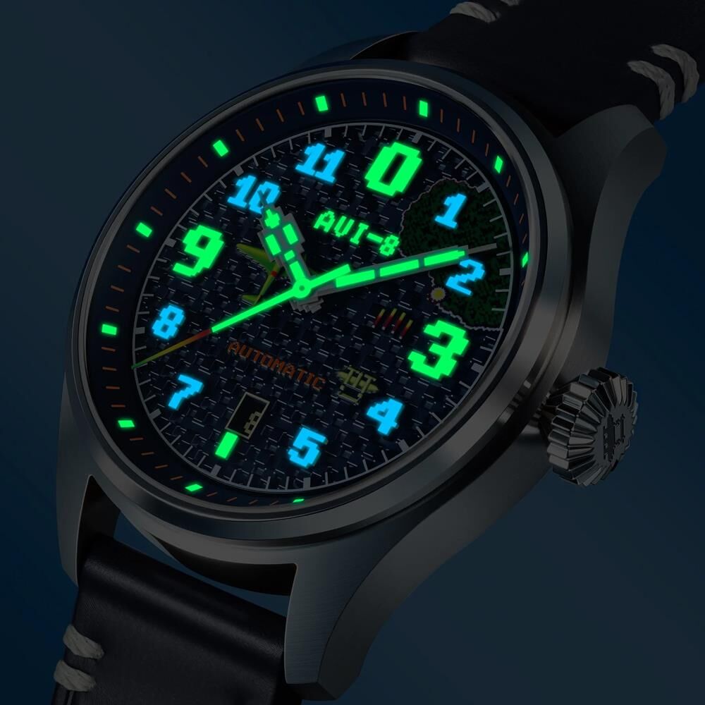 CLOWES CAPCOM 1942 AUTOMATIC PIXEL LIMITED EDITION AV-4126-02 (Seiko NH35 Mekanizmalı) Erkek Kol Saati