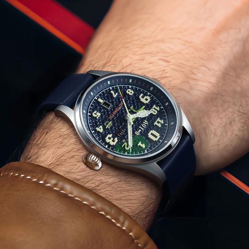 CLOWES CAPCOM 1942 AUTOMATIC PIXEL LIMITED EDITION AV-4126-02 (Seiko NH35 Mekanizmalı) Erkek Kol Saati - Thumbnail