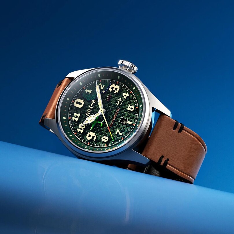 CLOWES CAPCOM 1942 AUTOMATIC PIXEL LIMITED EDITION AV-4126-03 (Seiko NH35 Mekanizmalı) Erkek Kol Saati - Thumbnail