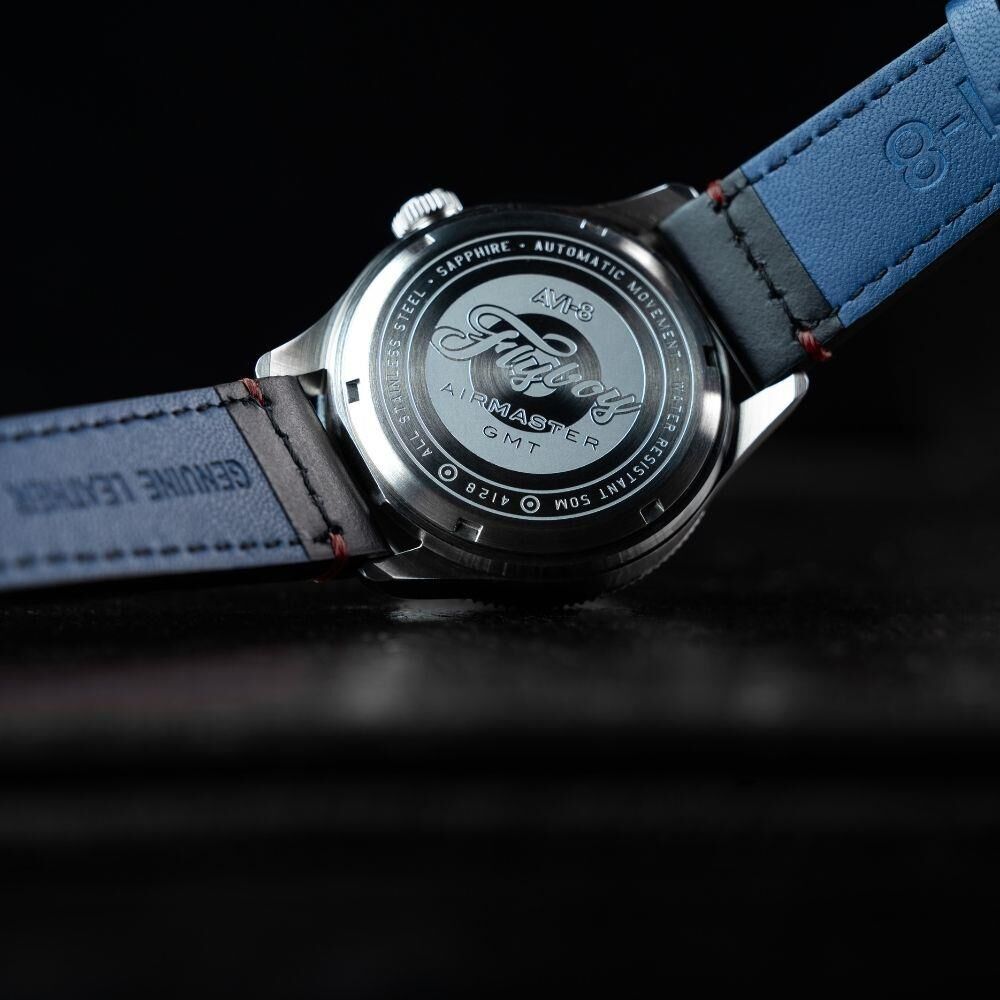 FLYBOY AIRMASTER GMT AV-4128-01 (Seiko NH34 Mekanizmalı) Otomatik Erkek Kol Saati