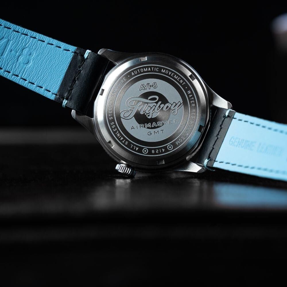 FLYBOY AIRMASTER GMT AV-4128-02 (Seiko NH34 Mekanizmalı) Otomatik Erkek Kol Saati