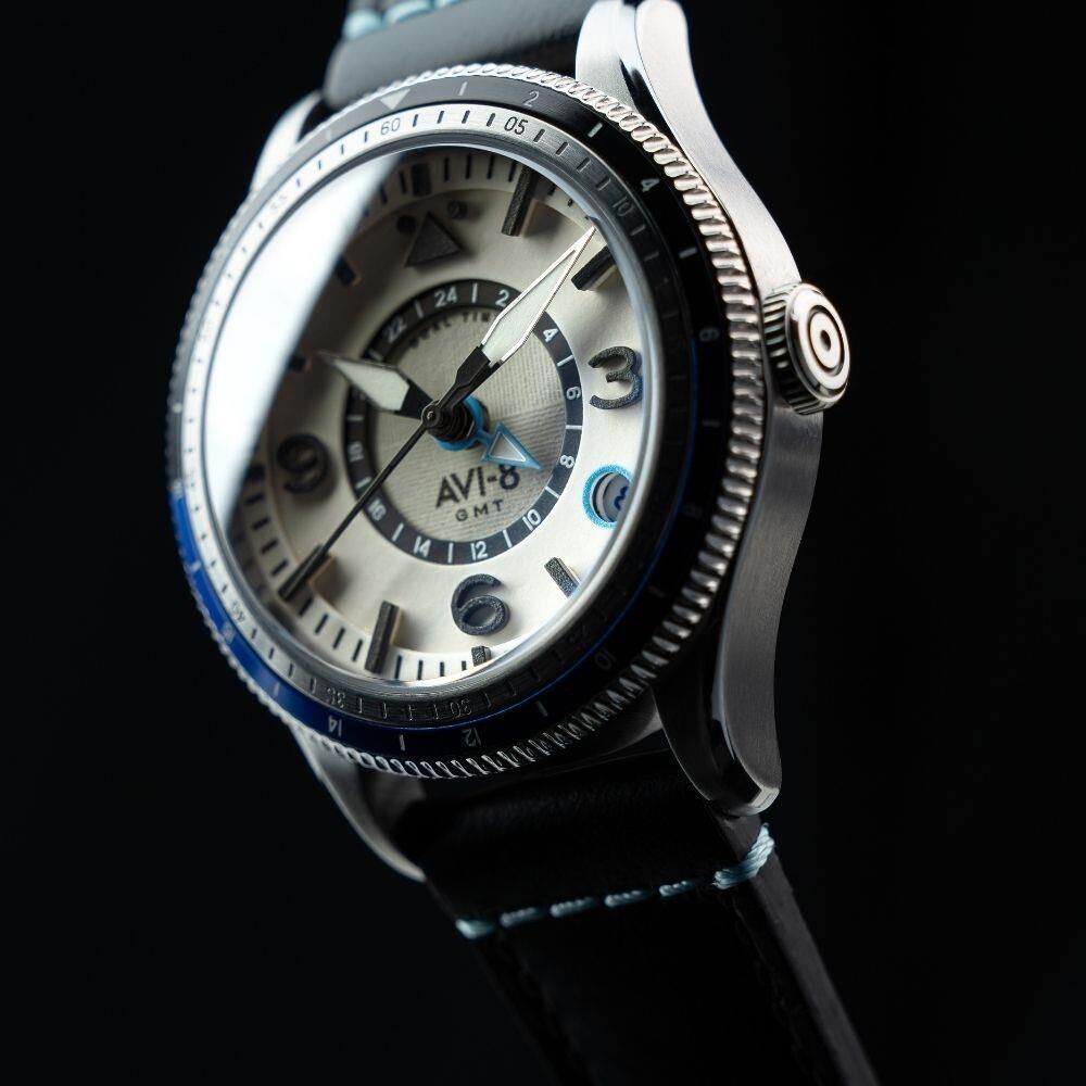 FLYBOY AIRMASTER GMT AV-4128-02 (Seiko NH34 Mekanizmalı) Otomatik Erkek Kol Saati