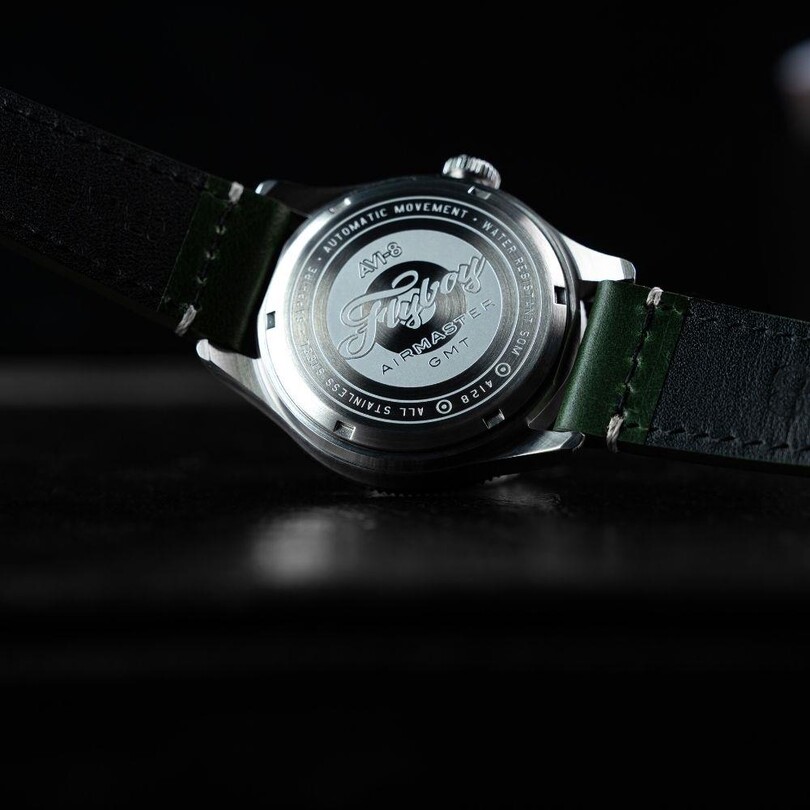 FLYBOY AIRMASTER GMT AV-4128-03 (Seiko NH34 Mekanizmalı) Otomatik Erkek Kol Saati - Thumbnail