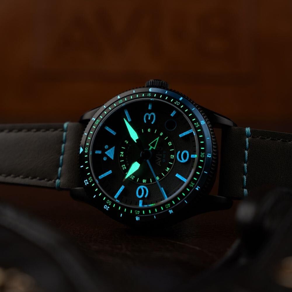 FLYBOY AIRMASTER GMT AV-4128-05 (Seiko NH34 Mekanizmalı) Otomatik Erkek Kol Saati