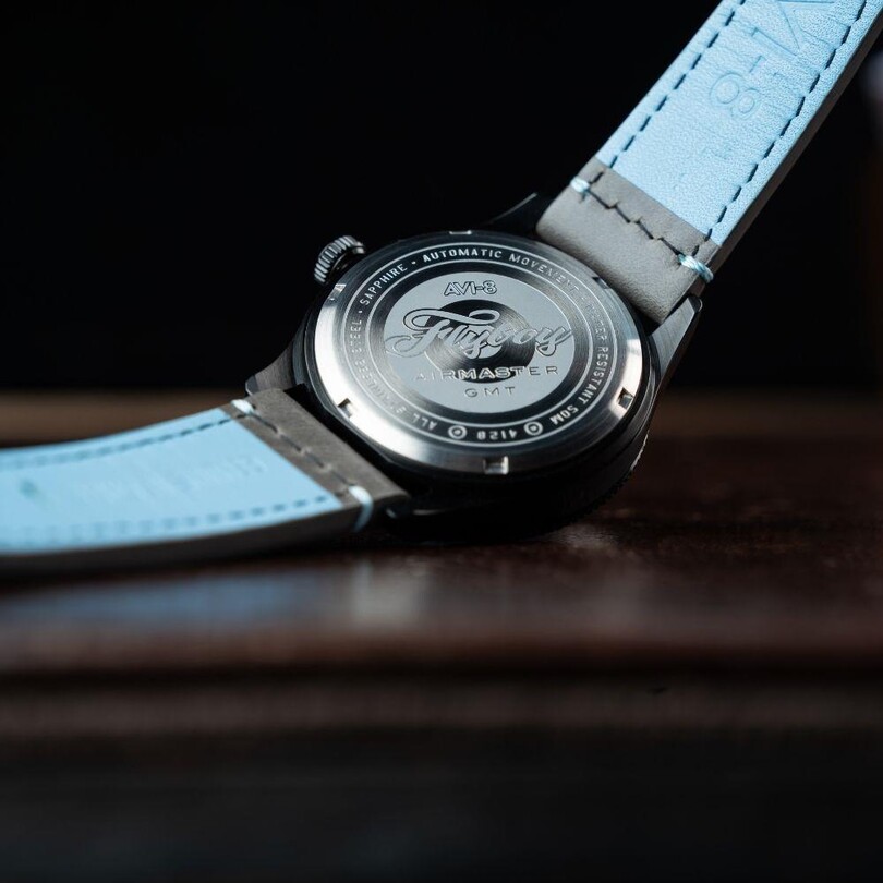 FLYBOY AIRMASTER GMT AV-4128-05 (Seiko NH34 Mekanizmalı) Otomatik Erkek Kol Saati - Thumbnail