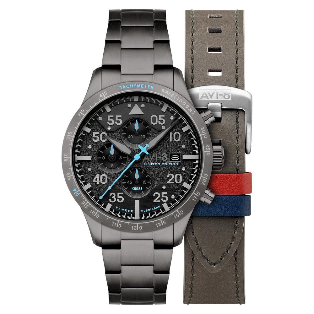 HAWKER HURRICANE 90TH ANNIVERSARY CHRONOGRAPH LIMITED EDITION AV-4130-44 (Seiko VK67 Mekanizmalı) Erkek Kol Saati