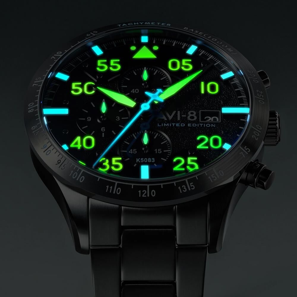 HAWKER HURRICANE 90TH ANNIVERSARY CHRONOGRAPH LIMITED EDITION AV-4130-44 (Seiko VK67 Mekanizmalı) Erkek Kol Saati