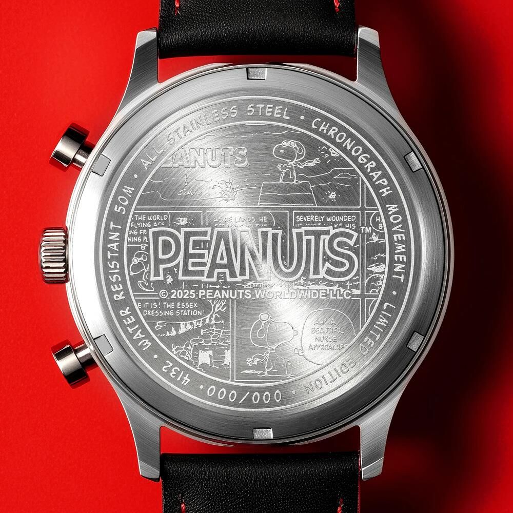 HAWKER HURRICANE CLASSIC CHRONOGRAPH PEANUTS SNOOPY FLYING ACE LIMITED EDITION AV-4132-01 (Seiko VD57 Mekanizmalı) Erkek Kol Saati