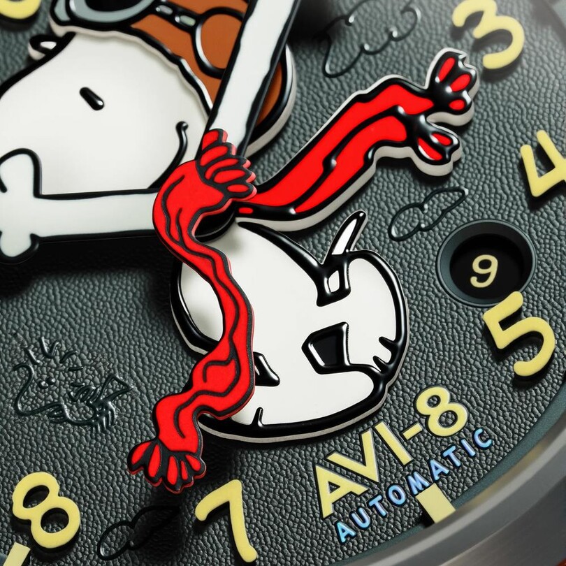 FLYBOY ENGINEER AUTOMATIC PEANUTS SNOOPY FLYING ACE LIMITED EDITION AV-4133-03 Otomatik (Seiko NH35 Mekanizmalı) Erkek Kol Saati - Thumbnail