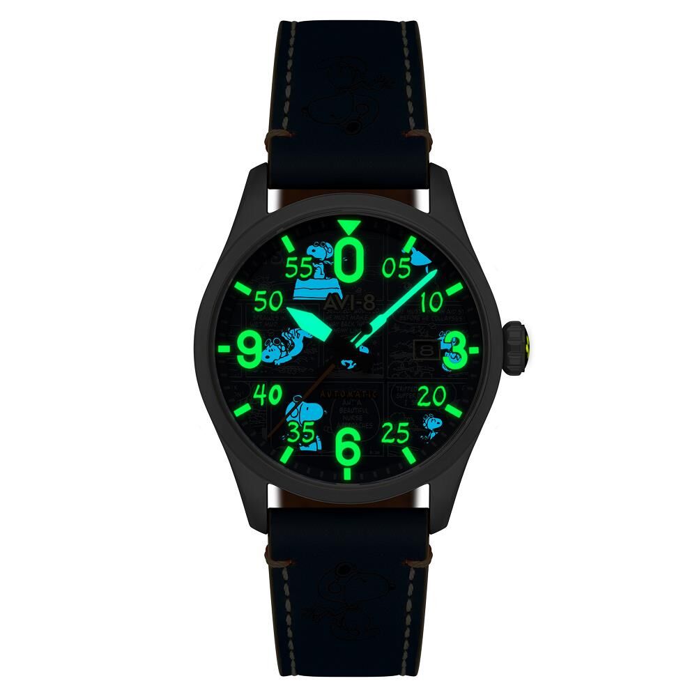 SPITFIRE SMITH PEANUTS SNOOPY FLYING ACE LIMITED EDITION AV-4134-01 Otomatik (Seiko NH35 Mekanizmalı) Erkek Kol Saati