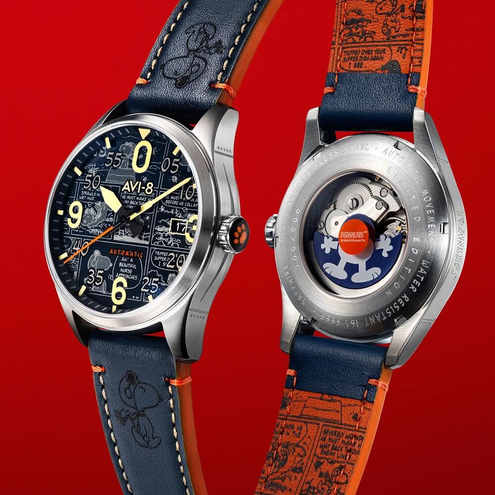 SPITFIRE SMITH PEANUTS SNOOPY FLYING ACE LIMITED EDITION AV-4134-01 Otomatik (Seiko NH35 Mekanizmalı) Erkek Kol Saati