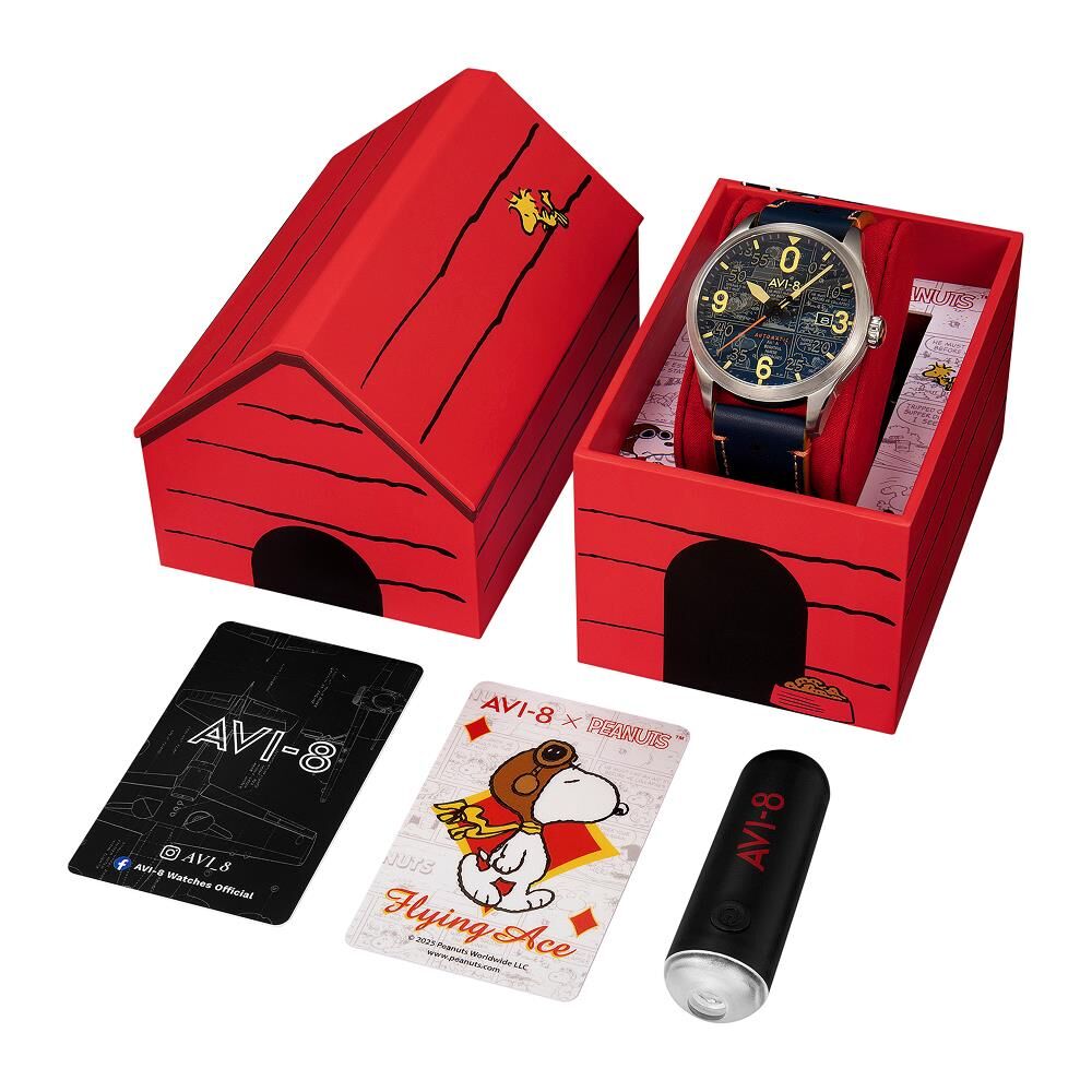 SPITFIRE SMITH PEANUTS SNOOPY FLYING ACE LIMITED EDITION AV-4134-01 Otomatik (Seiko NH35 Mekanizmalı) Erkek Kol Saati
