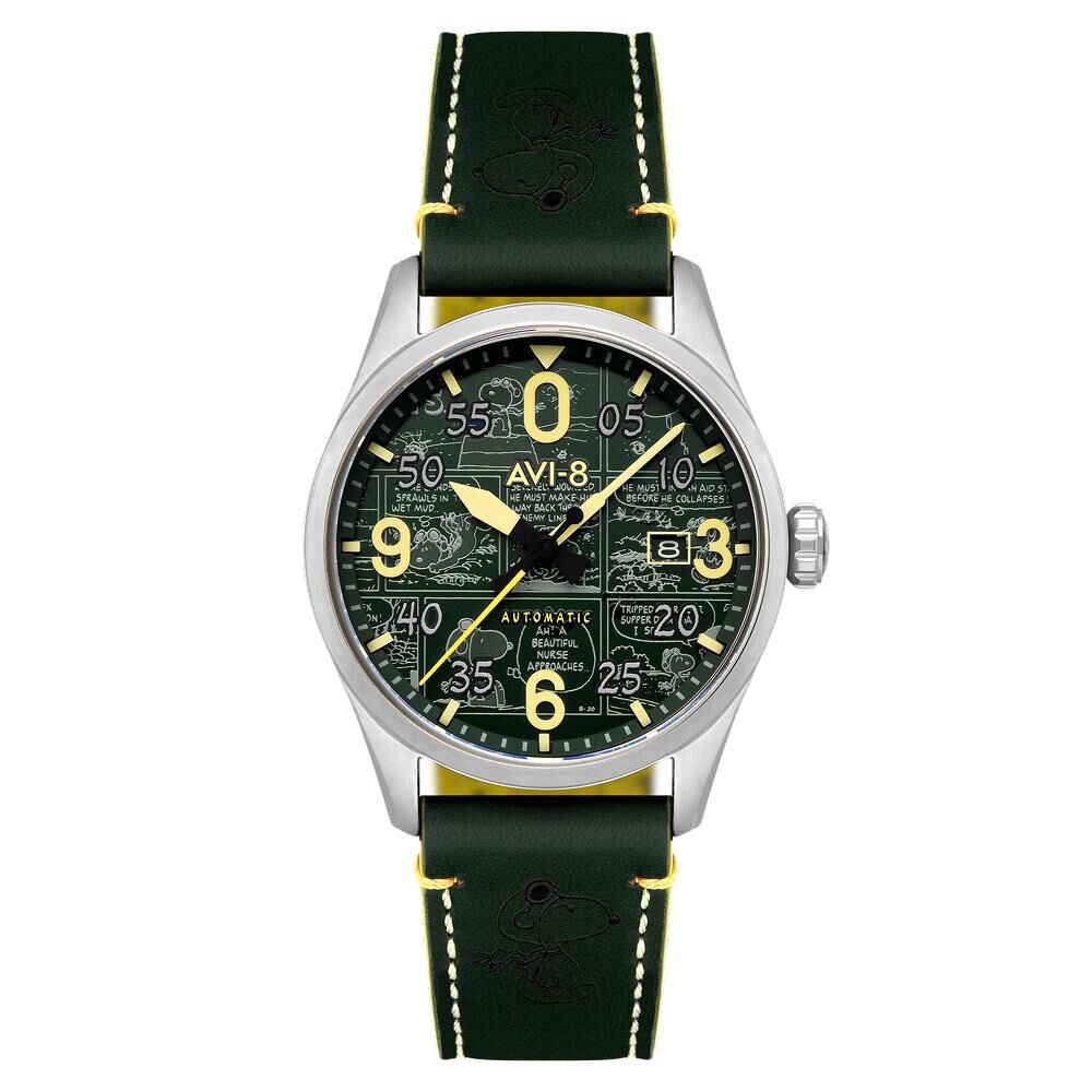 SPITFIRE SMITH AUTOMATIC PEANUTS SNOOPY FLYING ACE LIMITED EDITION AV-4134-02 Otomatik (Seiko NH35 Mekanizmalı) Erkek Kol Saati