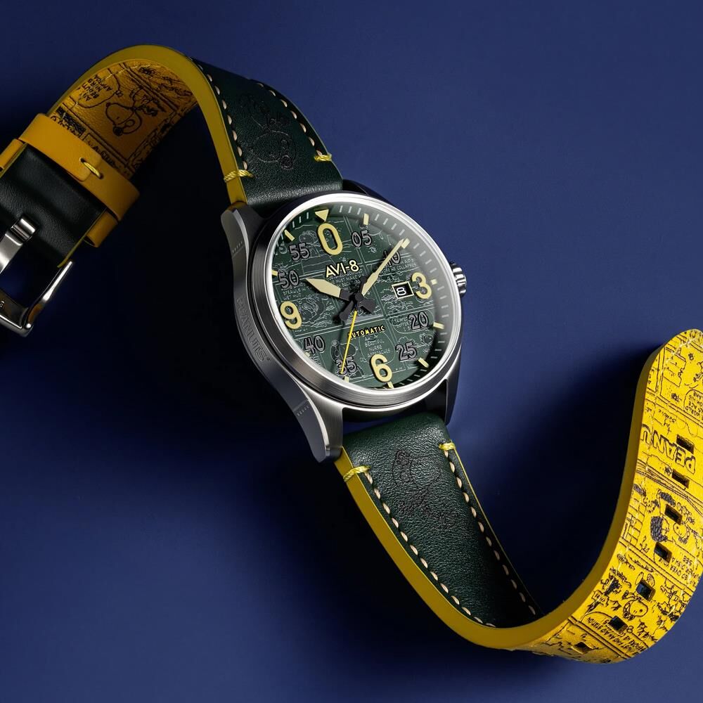 SPITFIRE SMITH AUTOMATIC PEANUTS SNOOPY FLYING ACE LIMITED EDITION AV-4134-02 Otomatik (Seiko NH35 Mekanizmalı) Erkek Kol Saati