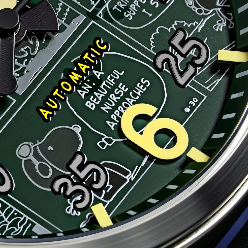 SPITFIRE SMITH AUTOMATIC PEANUTS SNOOPY FLYING ACE LIMITED EDITION AV-4134-02 Otomatik (Seiko NH35 Mekanizmalı) Erkek Kol Saati