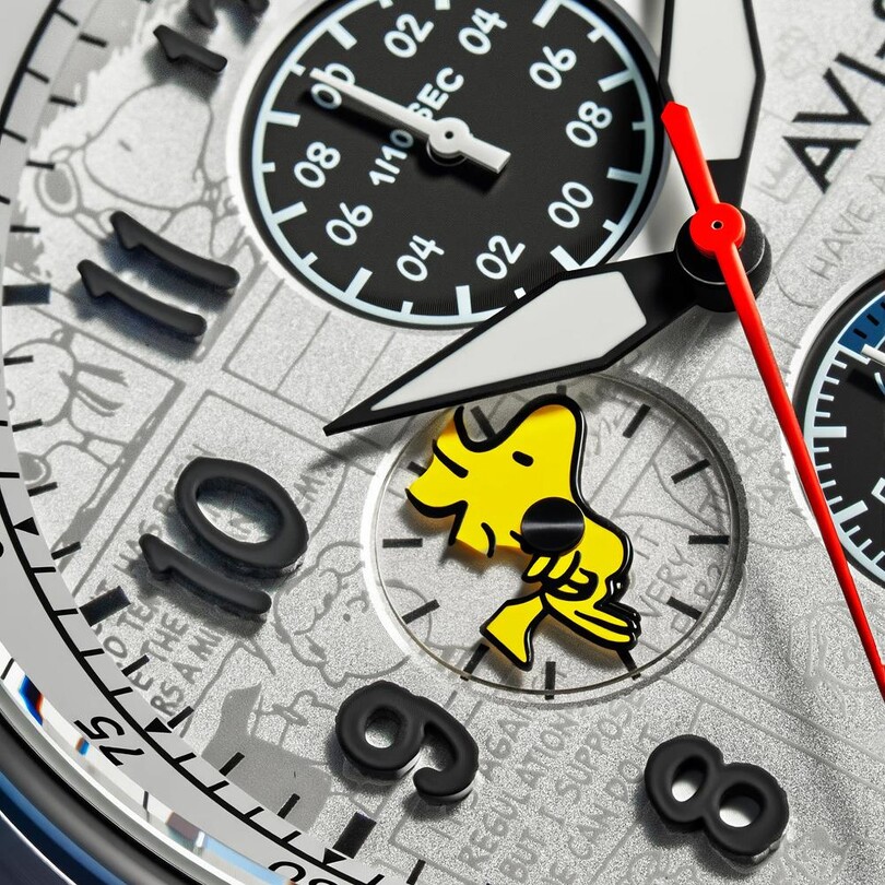 HAWKER HURRICANE CLASSIC CHRONOGRAPH PEANUTS SNOOPY FLYING ACE LIMITED EDITION AV-4135-01 (Seiko VD57 Mekanizmalı) Erkek Kol Saati - Thumbnail