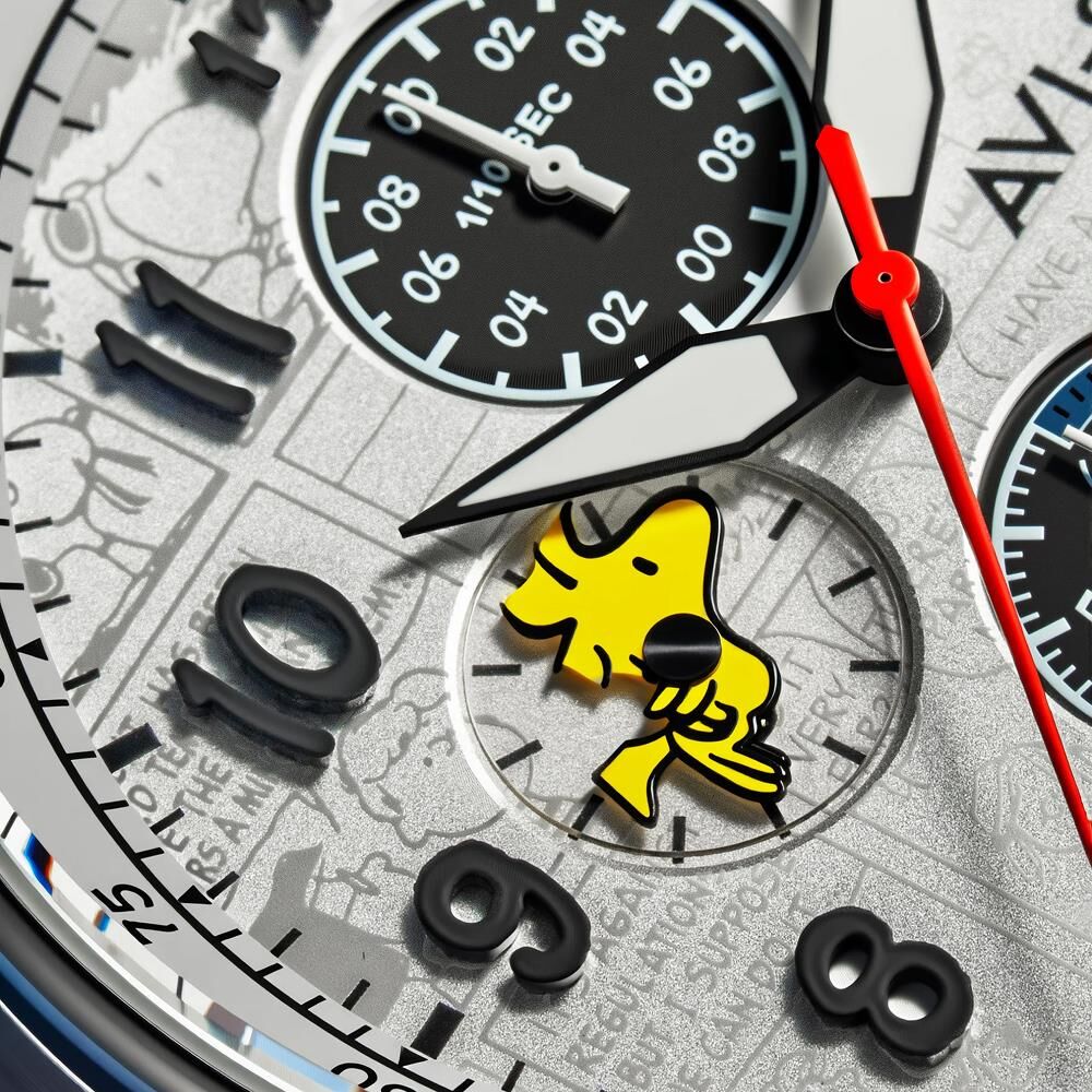 HAWKER HURRICANE CLASSIC CHRONOGRAPH PEANUTS SNOOPY FLYING ACE LIMITED EDITION AV-4135-01 (Seiko VD57 Mekanizmalı) Erkek Kol Saati