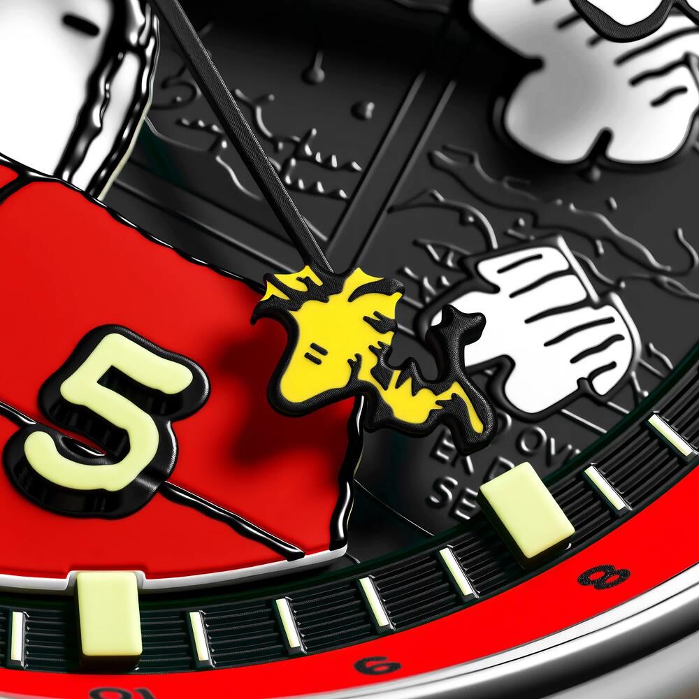 HAWKER HURRICANE KENT GMT AUTOMATIC PEANUTS SNOOPY FLYING ACE LIMITED EDITION AV-4136-01 (Seiko NH34 Mekanizmalı) Erkek Kol Saati