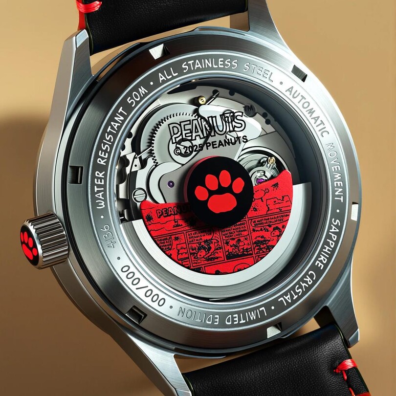 HAWKER HURRICANE KENT GMT AUTOMATIC PEANUTS SNOOPY FLYING ACE LIMITED EDITION AV-4136-01 (Seiko NH34 Mekanizmalı) Erkek Kol Saati - Thumbnail