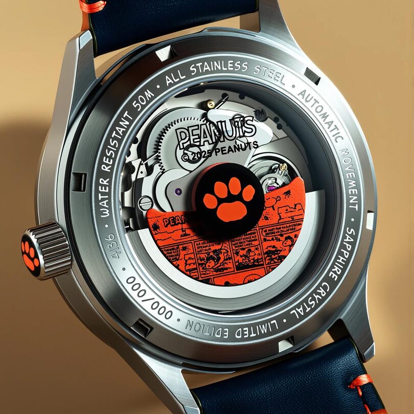 HAWKER HURRICANE KENT GMT AUTOMATIC PEANUTS SNOOPY FLYING ACE LIMITED EDITION AV-4136-02 (Seiko NH34 Mekanizmalı) Erkek Kol Saati - Thumbnail