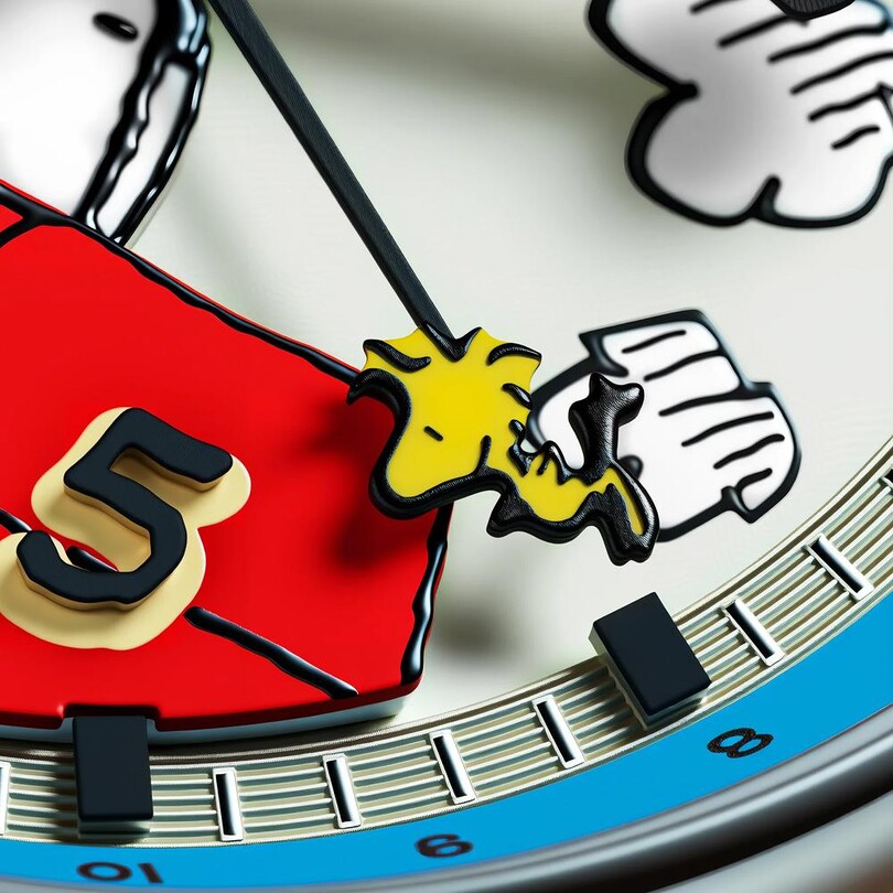 HAWKER HURRICANE KENT GMT AUTOMATIC PEANUTS SNOOPY FLYING ACE LIMITED EDITION AV-4136-03 (Seiko NH34 Mekanizmalı) Erkek Kol Saati - Thumbnail