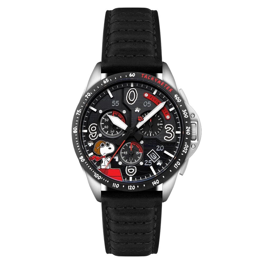 P-51 MUSTANG BLAKESLEE CHRONOGRAPH PEANUTS SNOOPY FLYING ACE LIMITED EDITION AV-4140-01 (Seiko VK68 Mekanizmalı) Erkek Kol Saati