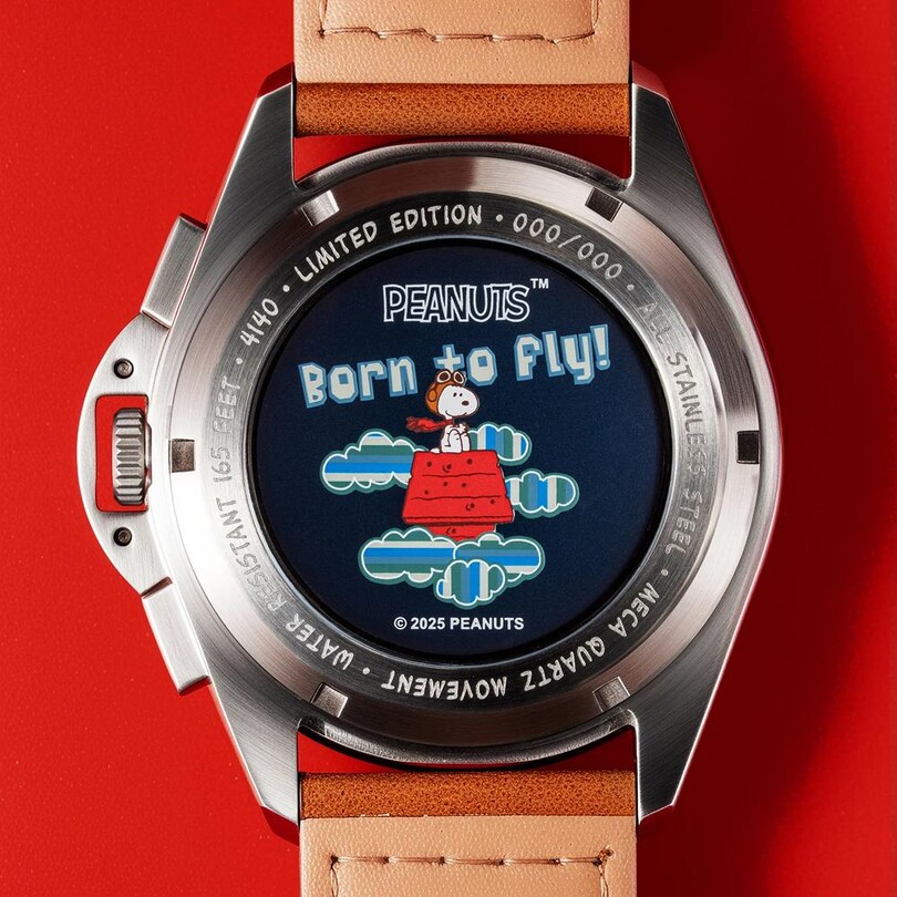 P-51 MUSTANG BLAKESLEE CHRONOGRAPH PEANUTS SNOOPY FLYING ACE LIMITED EDITION AV-4140-02 (Seiko VK68 Mekanizmalı) Erkek Kol Saati - Thumbnail