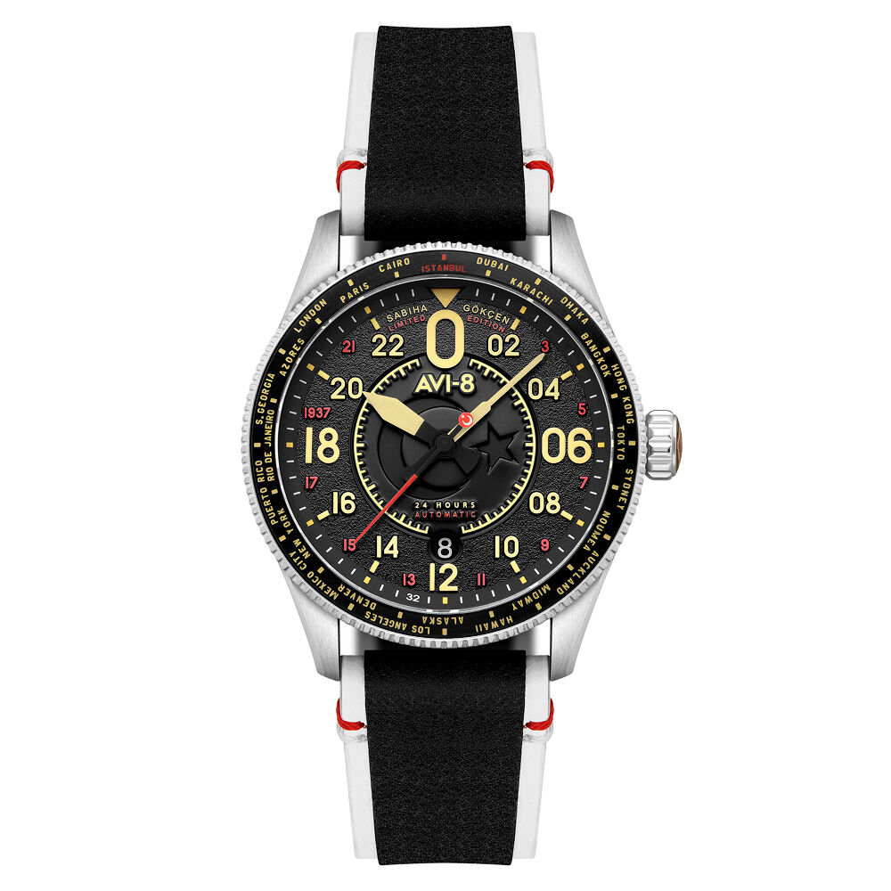 SABİHA GÖKÇEN LIMITED EDITION SPITFIRE Otomatik AV-4144-01 (Özel Modifiyeli Seiko NH34 Mekanizmalı) Erkek Kol Saati