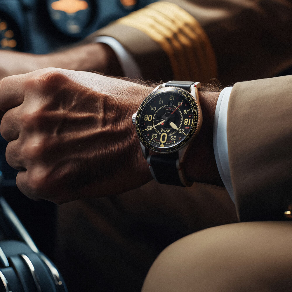 SABİHA GÖKÇEN LIMITED EDITION SPITFIRE Otomatik AV-4144-01 (Özel Modifiyeli Seiko NH34 Mekanizmalı) Erkek Kol Saati