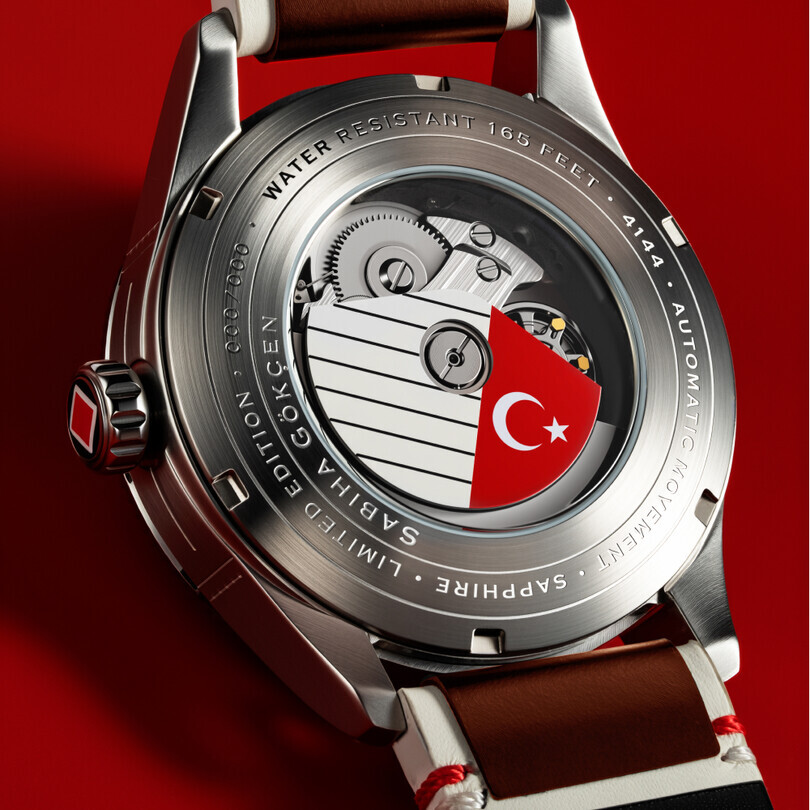 SABİHA GÖKÇEN LIMITED EDITION SPITFIRE Otomatik AV-4144-02 (Özel Modifiyeli Seiko NH34 Mekanizmalı) Erkek Kol Saati - Thumbnail